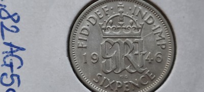 ANGLIA 6 PENCE 1946 foto