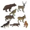 Animale din padure miniland 8 figurine