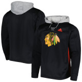 Chicago Blackhawks hanorac de bărbați cu glugă Adidas Skate Lace Primeblue black - M