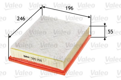VALEO 585158 Filtru aer foto