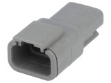Conector DTM 3 pini IP68 Gri