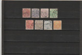 RO - 1890/91 LP 47 CAROL I CIFRA IN 4 COLTURI FARA FILIGRAN SERIE STAMPILATA, Stampilat