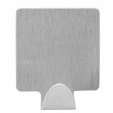 Set 3 agatatori cuier autoadezive, dreptunghiulare, inox, Sepio