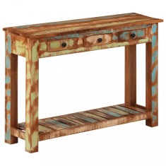 vidaXL Masă consolă, 110x30x76 cm, lemn masiv reciclat