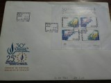 Plic FDC, Portugalia, Bloc colita, 1978, deosebit, 25 ani Comisia Europeana