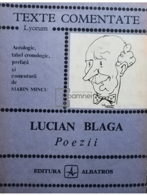 Marin Mincu - Lucian Blaga - Poezii (editia 1983) foto