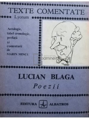 Marin Mincu - Lucian Blaga - Poezii (Editia: 1983) foto