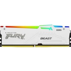 Kingston FURY Beast RGB 16GB DDR5 6000MHz CL36 White, RGB, radiator low profile KF560C36BWE2A 16