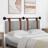 vidaXL Cap de pat suspendat Simplu Gri nori 140 x 40 cm Lemn compozit 42031452
