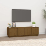 Comodă TV, maro miere, 140x40x40 cm, lemn masiv de pin, vidaXL