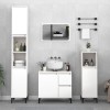 VidaXL Dulap de baie, alb, 30x30x190 cm, lemn prelucrat