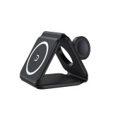 Incarcator wireless, pliabil, magnetic, functia de FastCharge, din ABS si silicon, dimensiuni 245 mm X 74.5 mm X 7.5 mm, compatibil cu Samsung, Huawei
