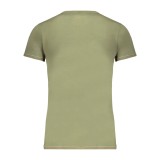 AERONAUTICA MILITARE, Tricou la baza gatului, barbati, verde - M