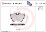 BREMBO P 59 041 PRIME LINE set placute frana,frana disc