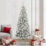 VidaXL Brad de Crăciun artificial cu ramuri articulare 210 cm PVC 3395606