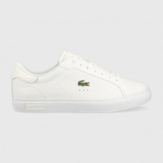 Lacoste sneakers din piele POWERCOURT culoarea alb, 41SMA0030