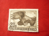 Timbru Austria 1952 - Vultur , val. 20S , stampilat