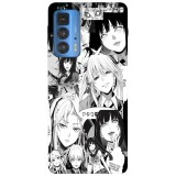 Husa compatibila cu Motorola Edge 20 Lite model Kakegurui Anime, Silicon, TPU, Viceversa, Transparent, Carcasa