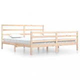 Cumpara ieftin Cadru de pat, 200x200 cm, lemn masiv de pin