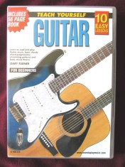 "TEACH YOURSELF GUITAR - 10 Easy Lessons for Beginners", Gary Turner. Ghid + DVD. Invata singur chitara - Ghid in lb. engleza