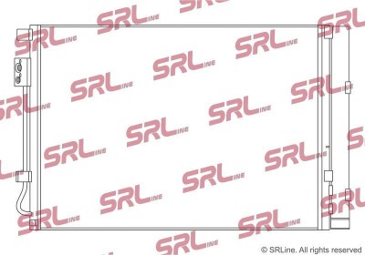 Condensator climatizare AC Hyundai I20 14, Solaris/Accent, Veloster, motor: 1.2, Condensator cu uscator integrat, 550x373x16, SRLine, miez si foto