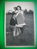 HOPCT 157 H GRUP DE TINERI CU ACORDEON-MUZICA -FOTOGRAFIE VECH-TIP CP