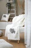 Patura Doureve 130x160cm, Culoare Crem/Greige, 100% Poliester