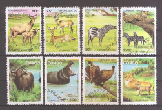 Congo 1993 - Animale salbatice, Stampilate foto