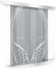 Usa culisanta Boss &reg; Duo model Lava alb, 80+80x215 cm, sticla gri securizata, glisanta in ambele directii, Modern Glass Art