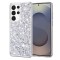 Husa Samsung Galaxy S25 Ultra Techsuit Sparkly Glitter alb
