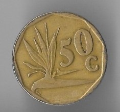 Moneda 50 cents 1993 - Africa de Sud