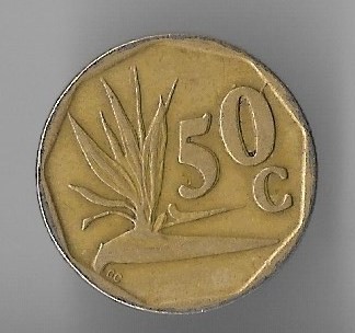 Moneda 50 cents 1993 - Africa de Sud foto