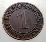 B.211 GERMANIA WEIMAR 1 REICHSPFENNIG 1934 D