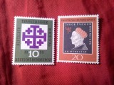 2 Serii 1 valoare Germania RFG -1959 - Biserica Evanghelica si J.Fugger