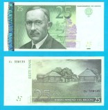 Estonia (pick 87) 25 Krooni 2007 UNC serie: CL 338135; Tammsaare