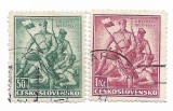 Cehoslovacia - A 20-a aniversare a bataliei de la Zborov, Ucraina, 1937 - serie obliterata