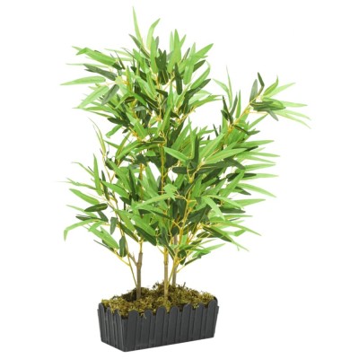 vidaXL Arbore din bambus artificial 500 de frunze 80 cm verde foto