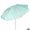 Umbrelă de plajă Aktive Albastru 200 x 195 x 200 cm (6 Unități)