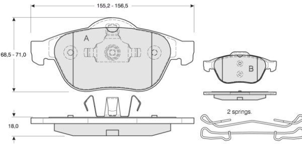 MTR MT666 set placute frana disc