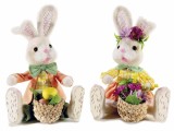 Cumpara ieftin Set 2 figurine Iepurasi Paste 14x14x21.5 cm