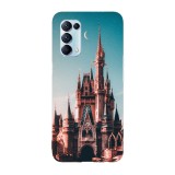 Husa compatibila cu Oppo A15s model Disney Castle, Silicon, TPU, Viceversa, Transparent, Carcasa