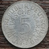 (A875) MONEDA DIN ARGINT GERMANIA - 5 MARK 1969, LIT J, 11,2 GRAME. PURITATE 625, Europa