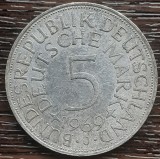 (A875) MONEDA DIN ARGINT GERMANIA - 5 MARK 1969, LIT J, 11,2 GRAME. PURITATE 625, Europa