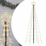 Cumpara ieftin Pom de Craciun LED cu varfuri 220 LED-uri alb cald 180 cm