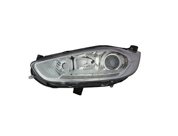 Far Ford Fiesta (Ja8), 01.2013-, fata, Stanga, lense; cu LED daytime running light; H1+H7+LED+PY21W; electric; cu motor, DEPO