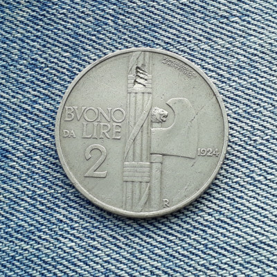 2 Lire 1924 Italia foto