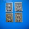 HOPCT LOT NR 345 TAXA DE PLATA -4 TIMBRE VECHI-NESTAMPILAT-1932-1947-ROMANIA