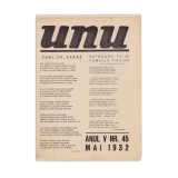 Publicația &bdquo;UNU&rdquo;, anul V, nr. 45, 1932