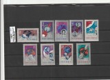 ROMANIA 1967 LP 642 10 ANI DE COSMONAUTICA SERIE MNH NESTAMPILATA