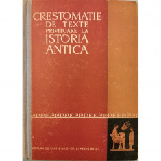 Crestomatie de texte privitoare la istoria antica foto